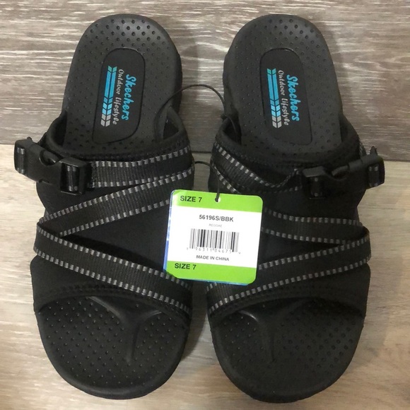 Skechers Shoes - Skechers Size 7 Black Womens  Sandals